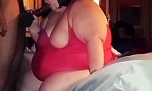 Interracial blowjob by 33-year-old BBW with huge cock and cumshot